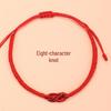 Rotes gewebtes Seilarmband für Männer & Frauen – Glücksbringer zum Jahr des Pferdes