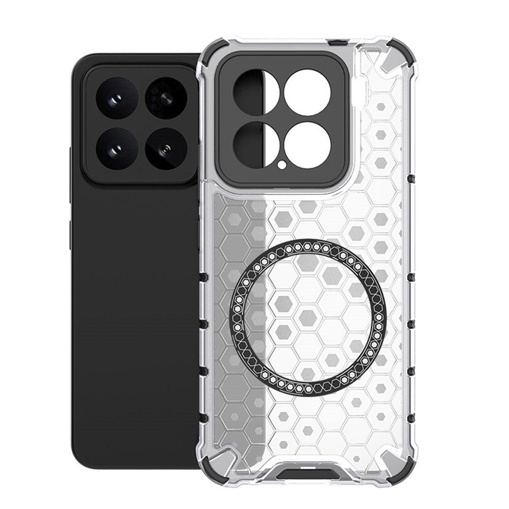 For Xiaomi 15 Magnetic Case Honeycomb Design TPU + PC Phone Cover B