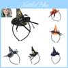 Halloween Witch Hat Headband Pumpkin Hair Hoop Spider Web Costume Party Props