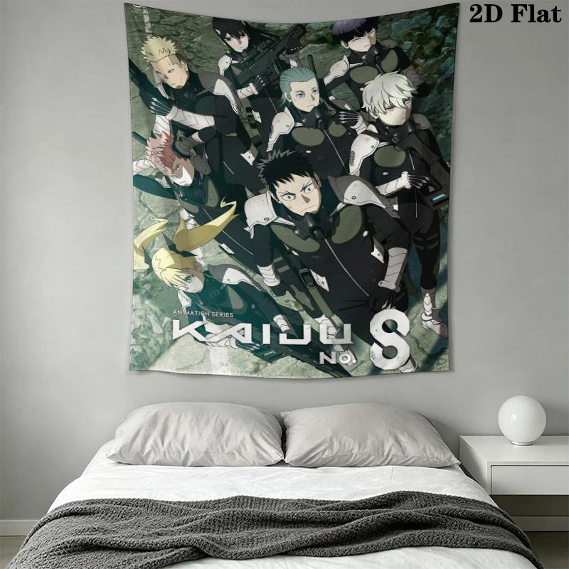 Kaiju No 8 Wall Tapestry Aesthetic Wall Hanging Printed Fabric Blanket Decorative Tapestries for Bedroom Living Room Home Decor