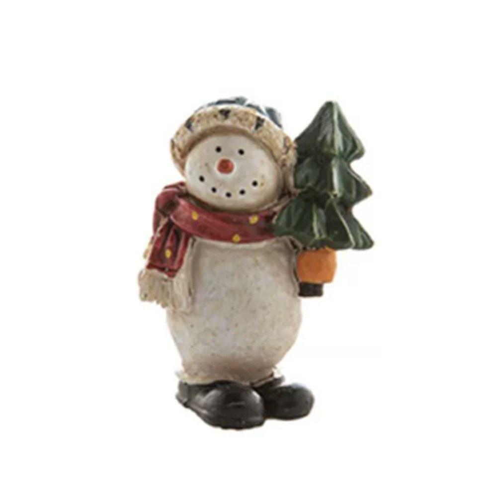 Painted Desktop Ornament Creative Mini Snowman Toy Christmas Snowman Ornament Xmas Decoration