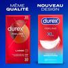 Durex FEELING XL - 12 dünne und extra große Kondome für Männer, Nennweite 60mm