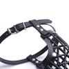 1pcs Black Adjustable Basket Mouth Muzzle Cover for Dog Training Bark Bite Chew Control