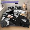 3Pcs Boy Group Portrait Bedding Sets For All Sizes New 3D Printed Bed Cover Comforter Duvet Cover Pillowcase Bedroom Decoration