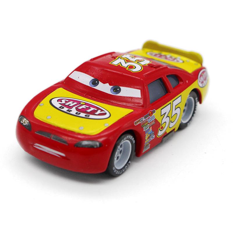 Pixar Cars Alloy Toy Set: McQueen, Mater, Sally, Sheriff Models