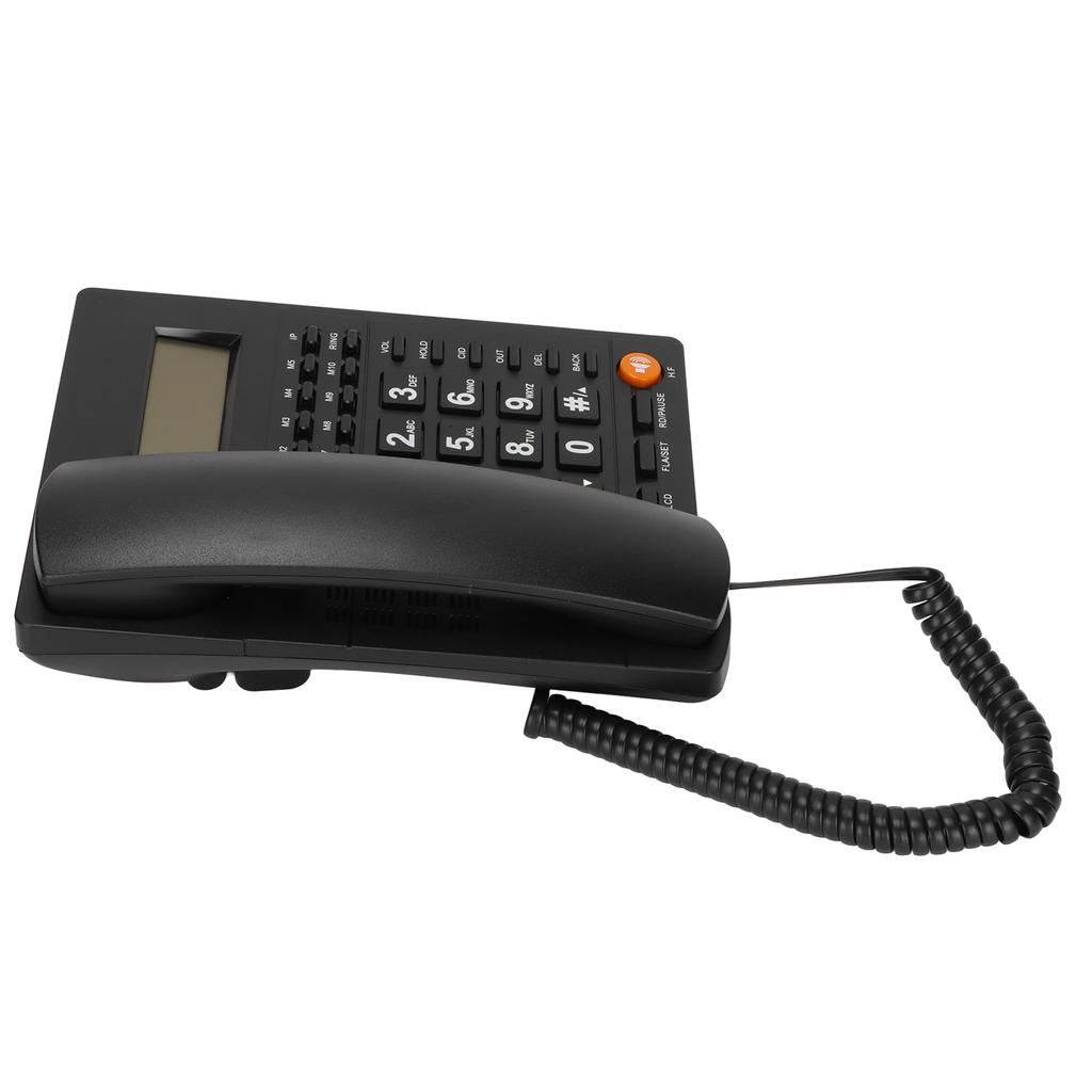 L019 Hotel Landline Caller ID Battery Free Adjustable Brightness Office Landline Telephone for