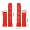 Cinturino in Silicone ad Alta Resistenza per Casio Serie PROTREK PRG-650Y/600 PRW-6600 GA-2000 Uomo Sportivo Impermeabile Cinturino Braccialetto 24mm