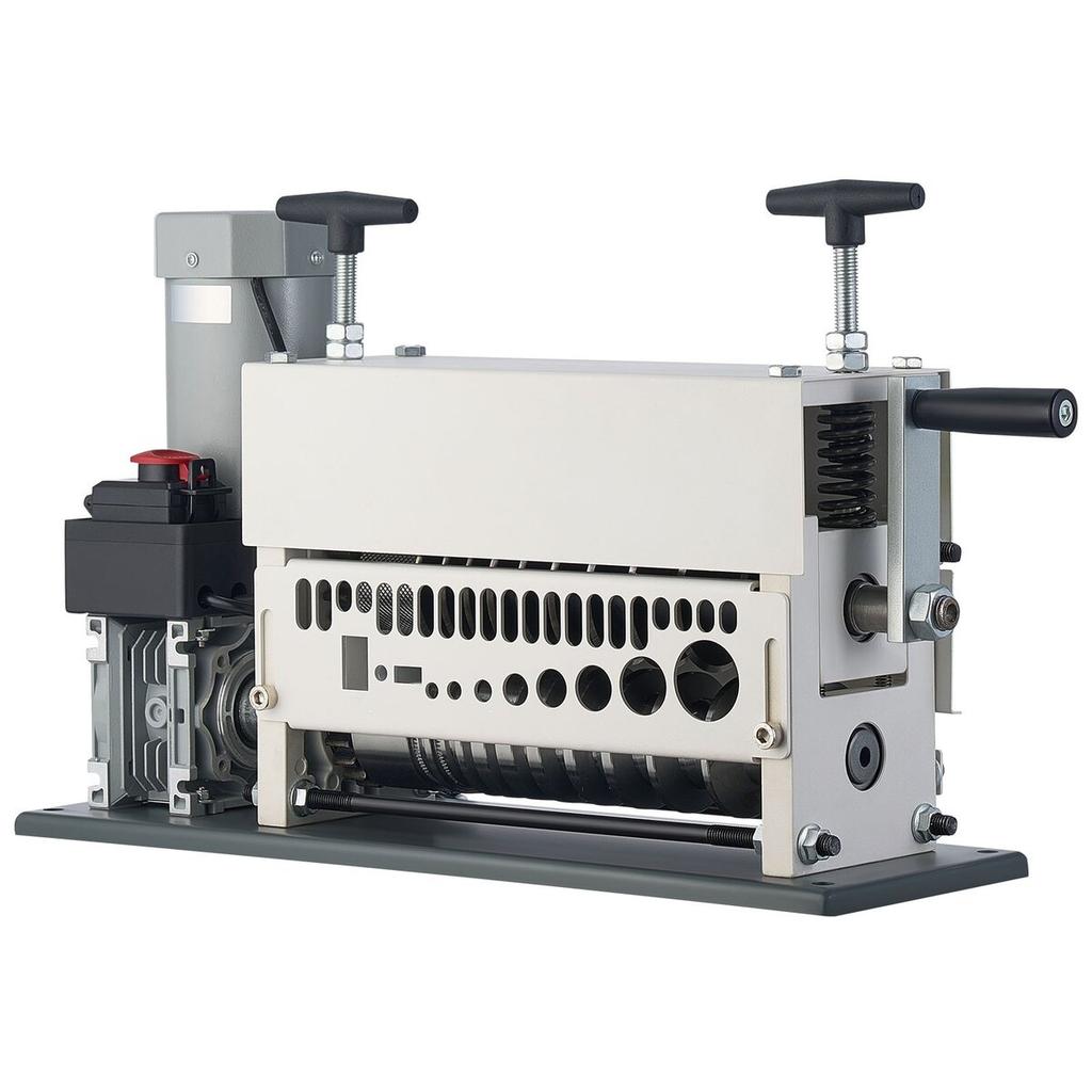 Electric Wire Stripper Machine, 1.5-40 Mm, 11 Channel Automatic Copper Cable Stripper, 370W Wire Stripper Tool with Manual Hand Crank Mode, Emergency