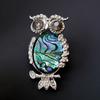 Women Fashion Owl Shell Broochpins Elegant All-match Scarf Buckle Suit Brooches Decoration