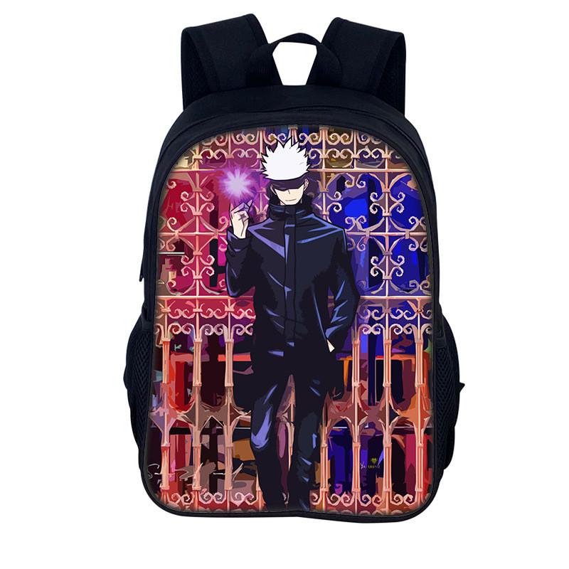 Jujutsu Kaisen Backpack For Men And Women Durable Nylon Casual School Travel Bag