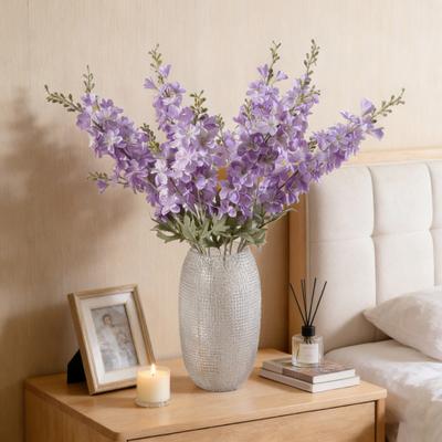 Artificial Flower for Vase UV Resistant Fake Silk Hyacinth Flower 34" Long Stem Fake Flower for Wedding Home Office Spring Summer Floral Arrangement