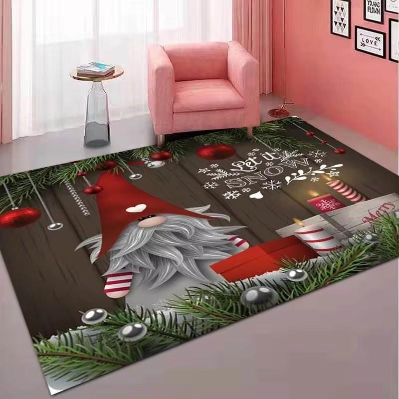 Christmas Decorations Carpet for Living Room Home Decor Sofa Table Large Area Rug Bedroom Entrance Doormat Bathroom Non-slip Mat