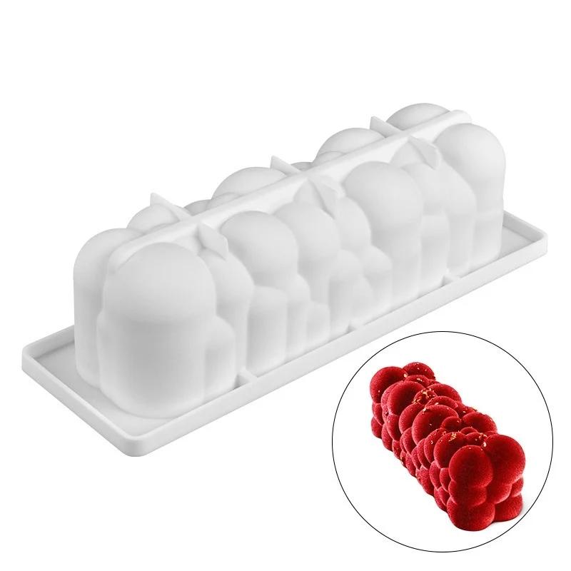 3D Cloud Series Silicone Mold Art Cake Mould DIY Homemade Baking Tools Bubble Spiral Desserts Mold