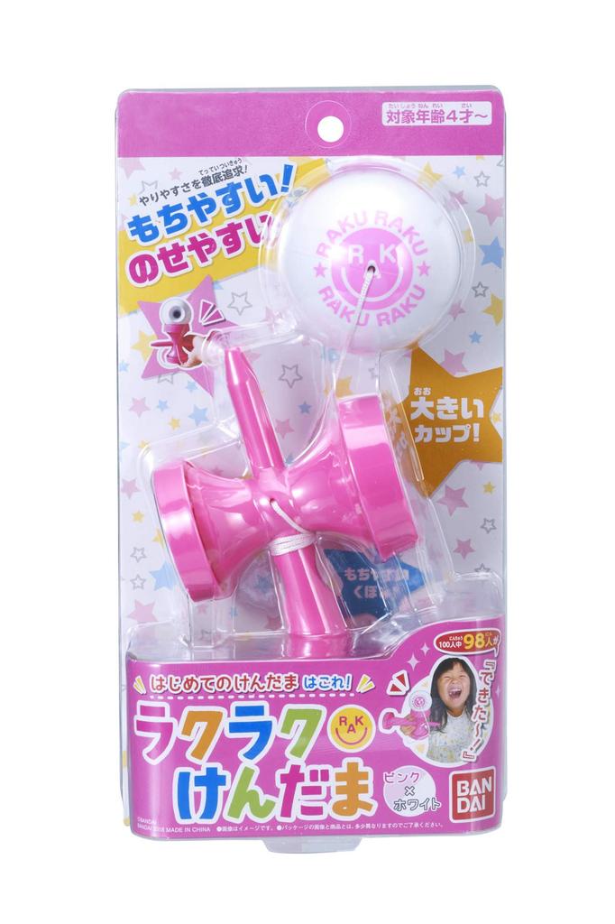 Bandai Easy Kendama Pink x Weiß