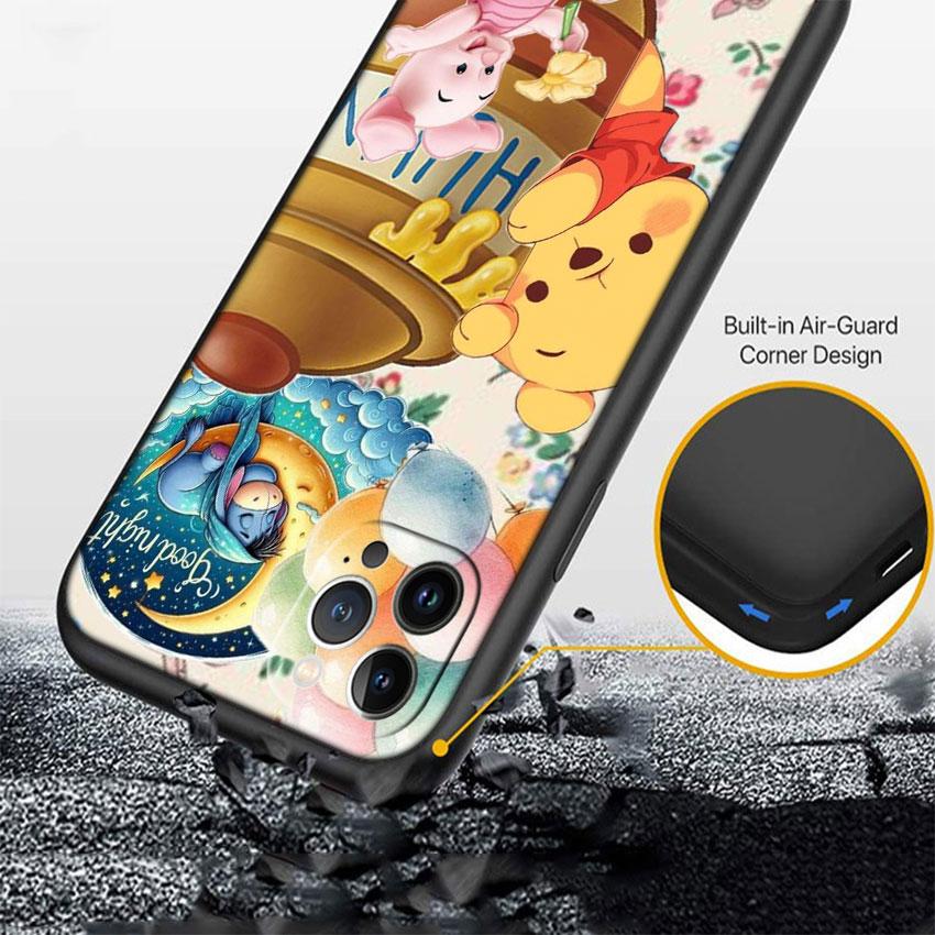 CJ104 Winnie the Pooh Soft Shell Phone Case for Redmi Note 8 9 Pro Max 9S 9T 9C NFC 8T 8A 10A A4