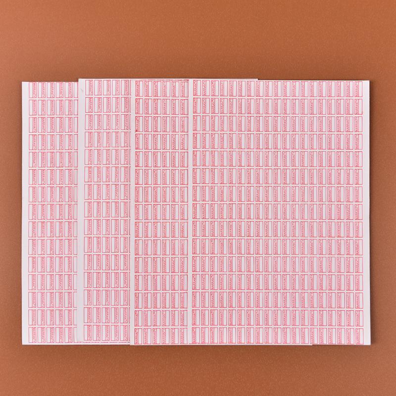 1000Pcs Warranty Damaged Protection Security Label Sticker Seal Fragile Label