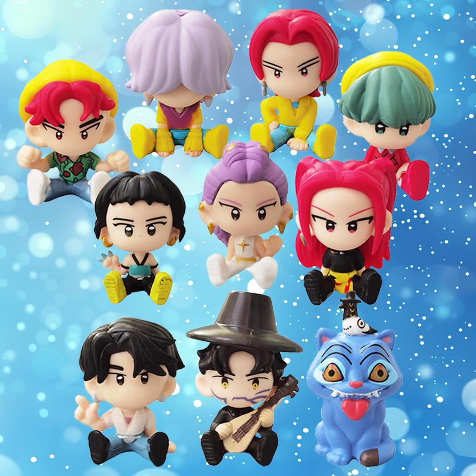 K-pop Anime Figure Toys Cute PVC Action Rumi Mira Zoey Tiger Saja Boys Figure Model Dolls Kids Birthday Decoration Toy Gift
