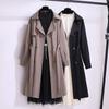 British Style Cotton Trench Coat - Women's Trendy Spring/Autumn Mid-Length, Petite, Slimming, 2025 Collection.
