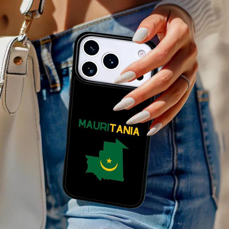 Mauritania Flag Phone Case For iPhone 17 Air 14 15 13 12 Max Cover For Apple 16e 11 Pro Max Plus Coque
