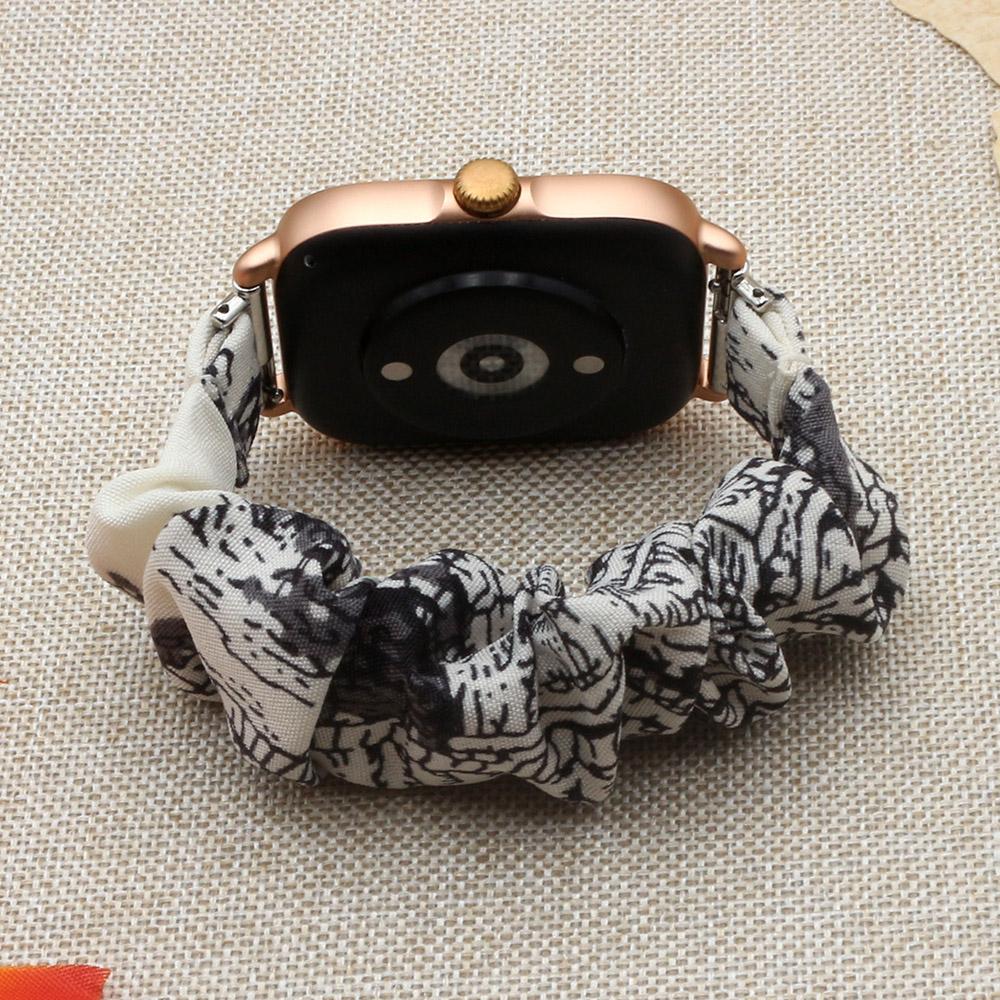 

20mm 22mm Scrunchies Watch Bands Elastic Replacement for Samsung Galaxy Watch 4 5 Pro 6 7 Classic Active 1 2 40mm 44mm for Women 20mm