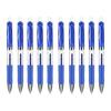 10Pcs Retractable Gel Inks Pen Comfortable Grip 0.5mm Fine Point Gel Pen Red/Blue/Black Inks for Journaling Note Taking