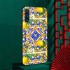 Mediterranean Lemon Case for Samsung Galaxy A10s A50 A50s A02s A03s A20 A30 A20e A70 A70s A20s A30s A10 TPU Black Phone Cover