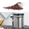 Silver Stainless Steel Coffee Bean Canister 1.8L Airtight Storage Container  Coffee Storage