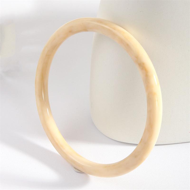 

Minimalist Geometric Smooth Round Shape Bracelets for Women Vintage Punk Chic Acrylic Cuff Bangles Party Jewelry Gifts