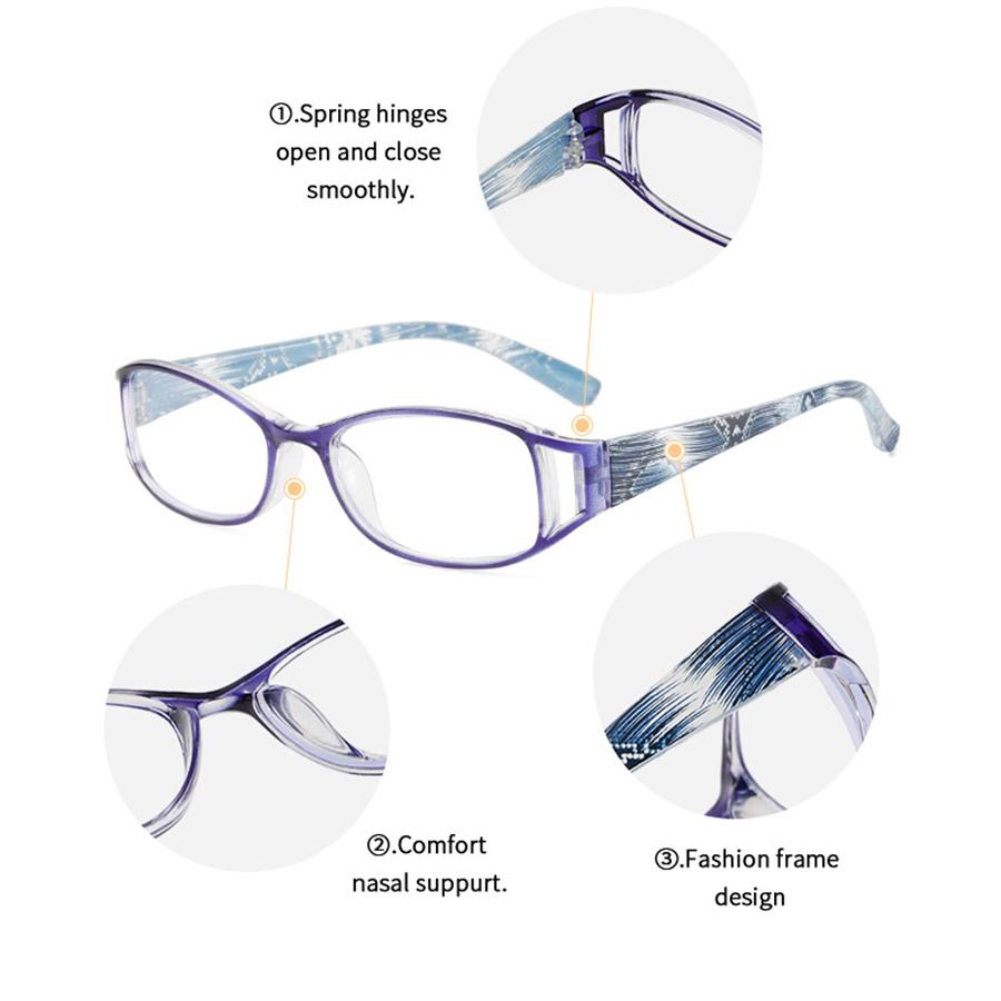 Fashion Reading Glasses for Women Trendy Printed Anti Blue Light Correction Presbyopic Glasses Men