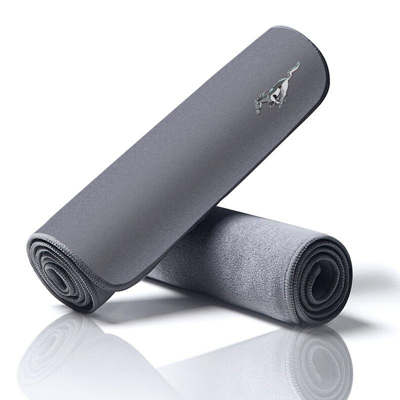 Plush Car Cleaning Towel Wipe Dry Cloth Absorb No Shed Lint Car Tools For Ford Focus Mk2 Mk3 Fiesta Ranger Mondeo S-MAX Kuga Mustang
