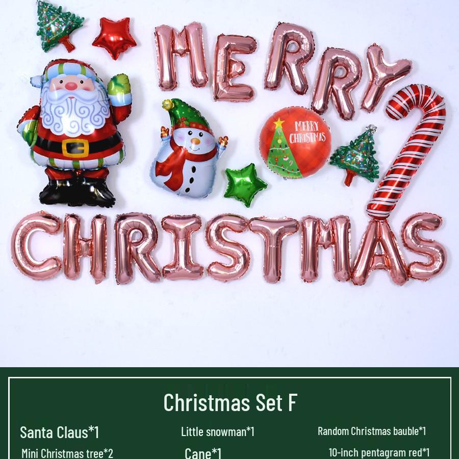 Christmas Letter Balloons for Storefronts, Kindergartens, Parties & Event Decorations