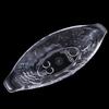 2pcs Large Size Dessert Plate Acrylic Salad Serving Bowl Boat Shaped Ice Cream Bowl  Restaurants
