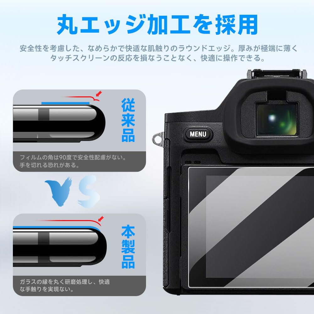 LAZIRO Screen Protector for SONY RX10V Cameras [2-Pack] DSC-RX10M5/Cyber-shot