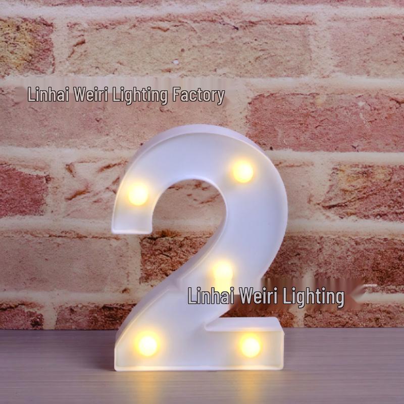 LED Luminous Letter and Number String Lights for Birthday, Proposal, and Event Décor