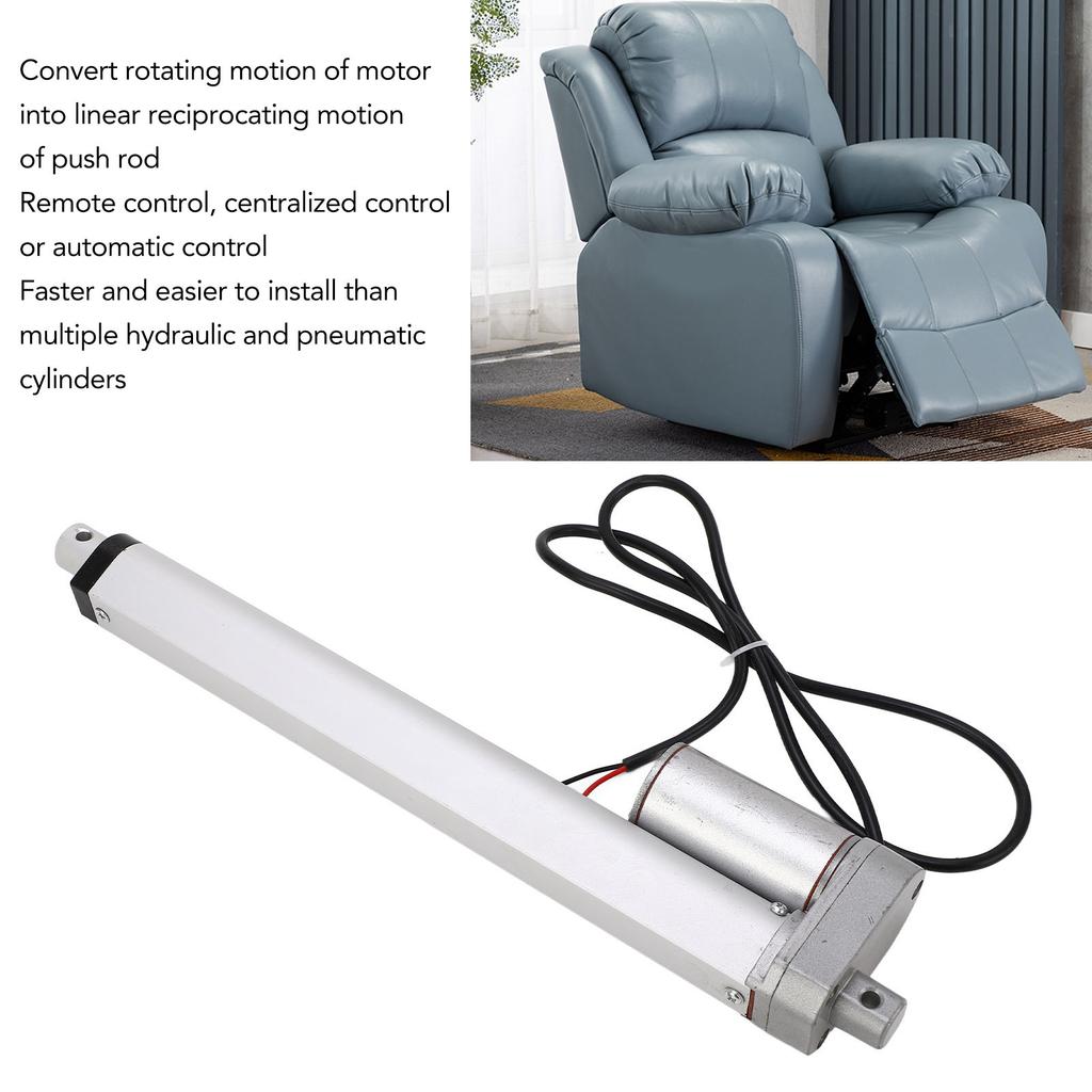 Mini Linear Electric Actuator 750N 250mm 12V for Motor Motion Outdoor Agriculture Track Robotics