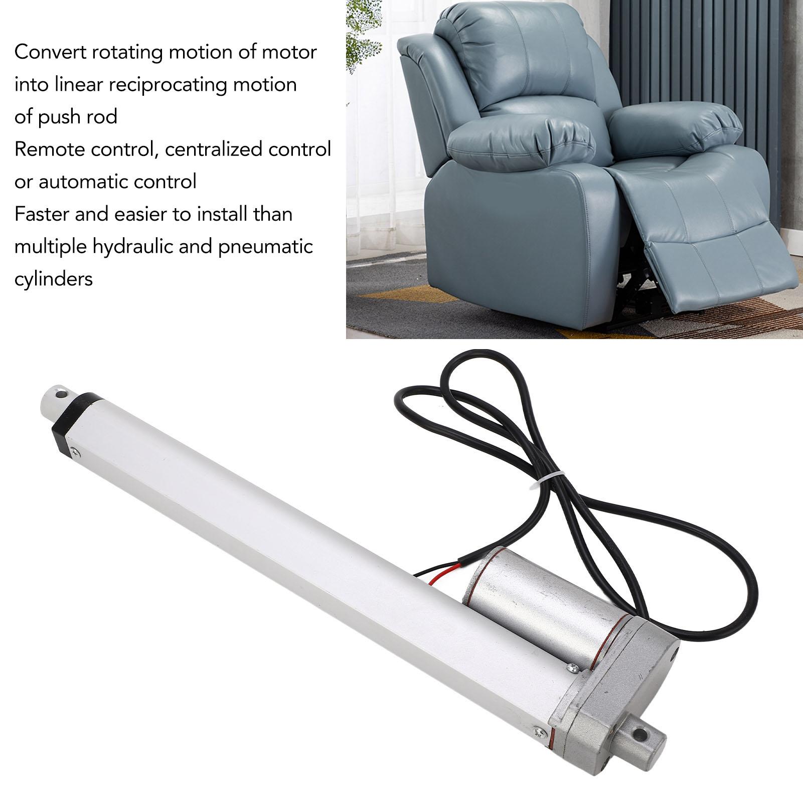 

Mini Linear Electric Actuator 750N 250mm 12V for Motor Motion Outdoor Agriculture Track Robotics