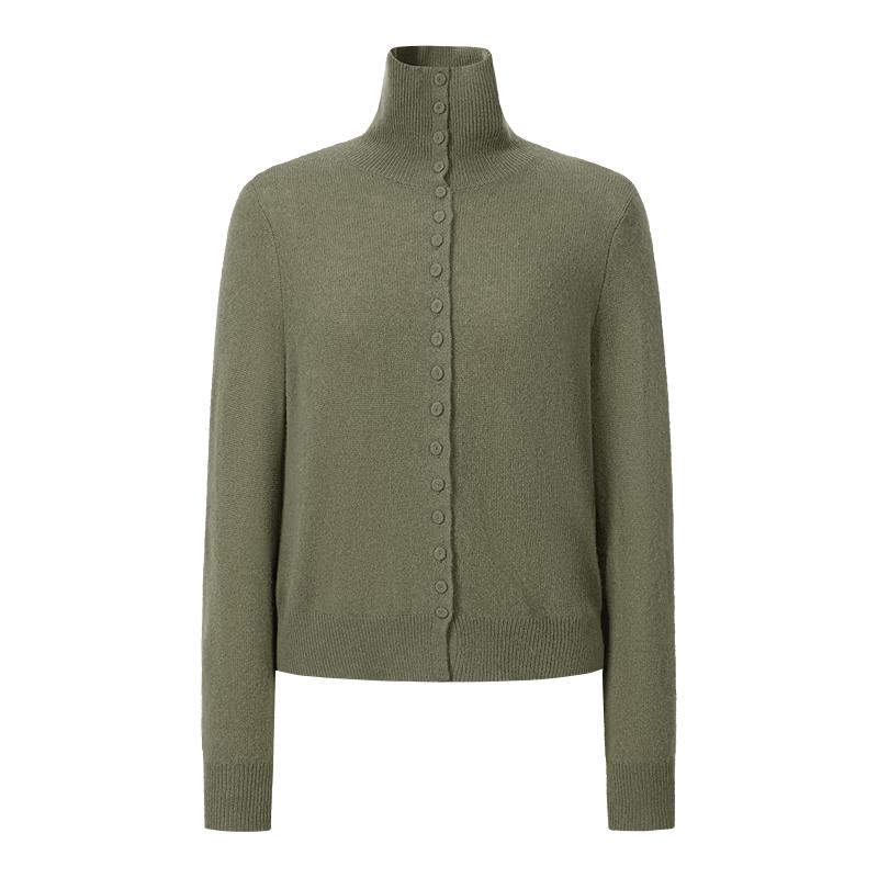 JIUZI ANNACO Women's Wool-Cashmere Blend Knit Cardigan
