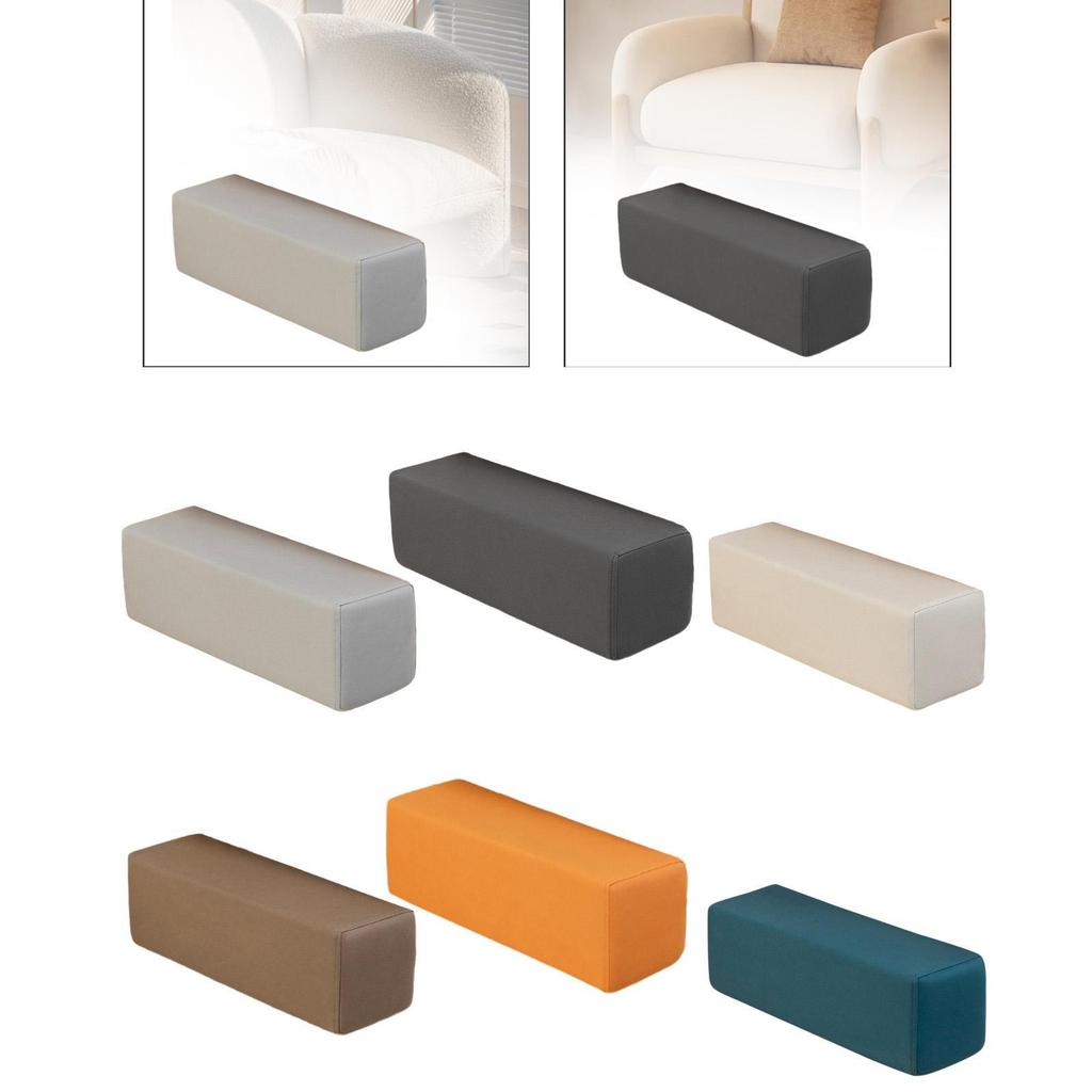 Side Arm Rest with Removable Pillowcase Rectangular Armrest Cushion for Couch