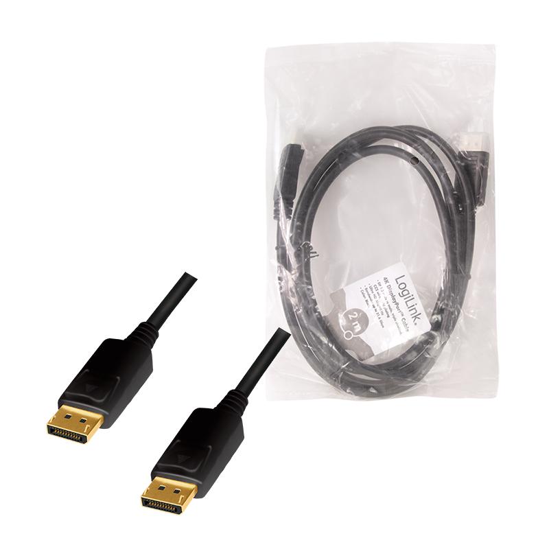 Kabel DisplayPort 1.2 LogiLink CD0101 M/M 2m