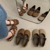 Fashion Women's Flat Shoes Round Toe Leopard Print Shoes Women Casual Breathable Slip-on Flat Outdoor Ladies Shoes 2024 New