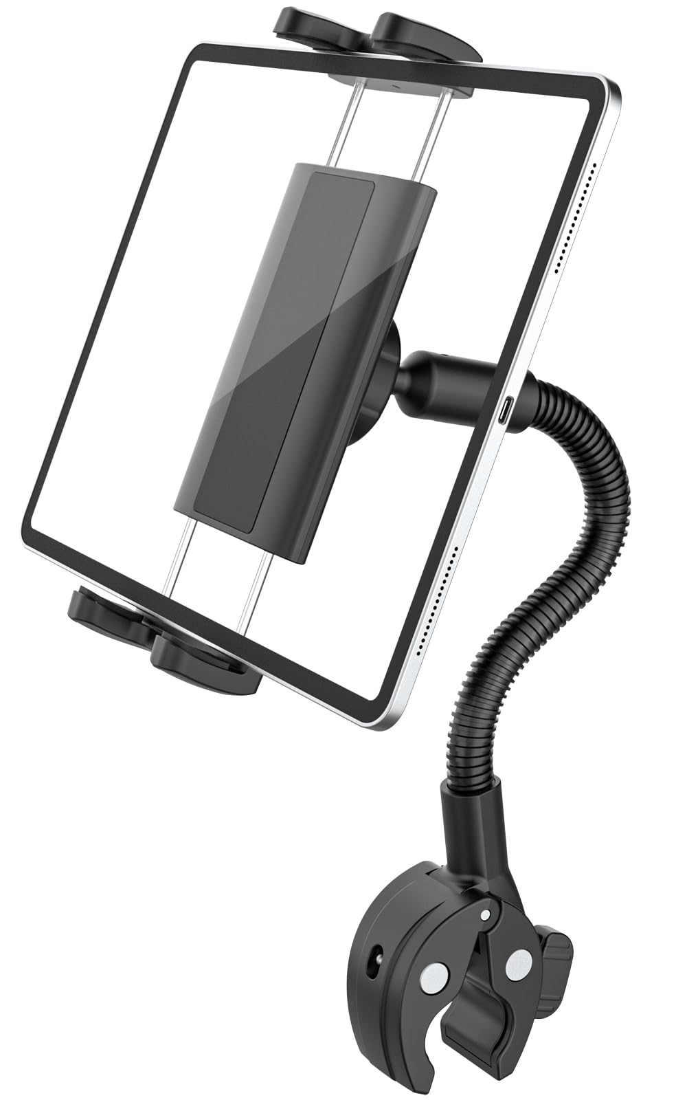 

Усиленный велотренажер Woleyi для упражнений, планшет iPad, фитнес-стойка, простое японское руководство пользователя, совместим с несколькими устройствами от 4 до 13 iPad Pro Air чёрный