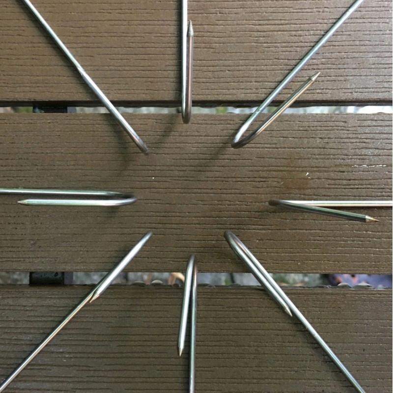 Hak wędzarniczy wędzenie nierdzewny 3,2mm zestaw