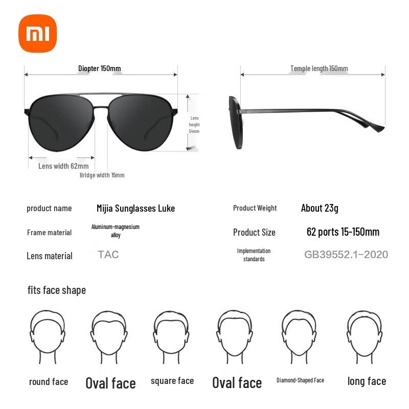Xiaomi Smart Classic Aviator Polarized Sunglasses