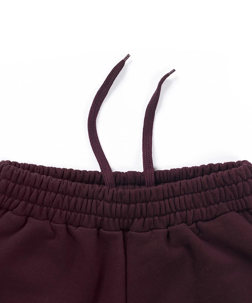 GAKKAI UNIONS Double Four-Star Balloon Pants Burgundy