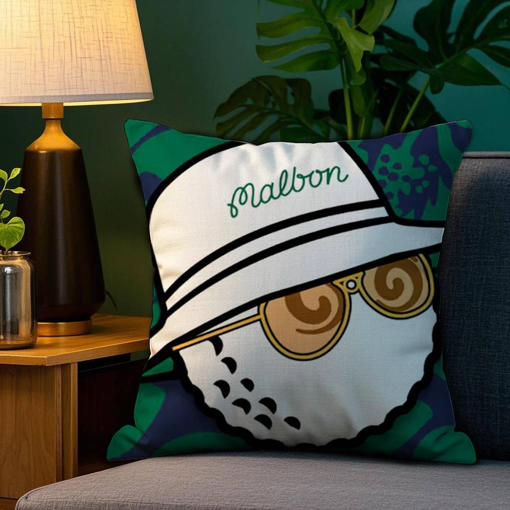 Leisure M-Malbones Golf Pillow Case Plush Fabric Soft Double Sided Print Sofa Cushion Cover Throw Pillow Covers