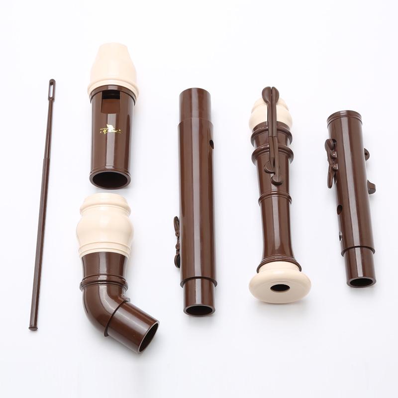 Swan Baroque Bass Recorder, Eight-Hole ABS Flute for Students and Adults