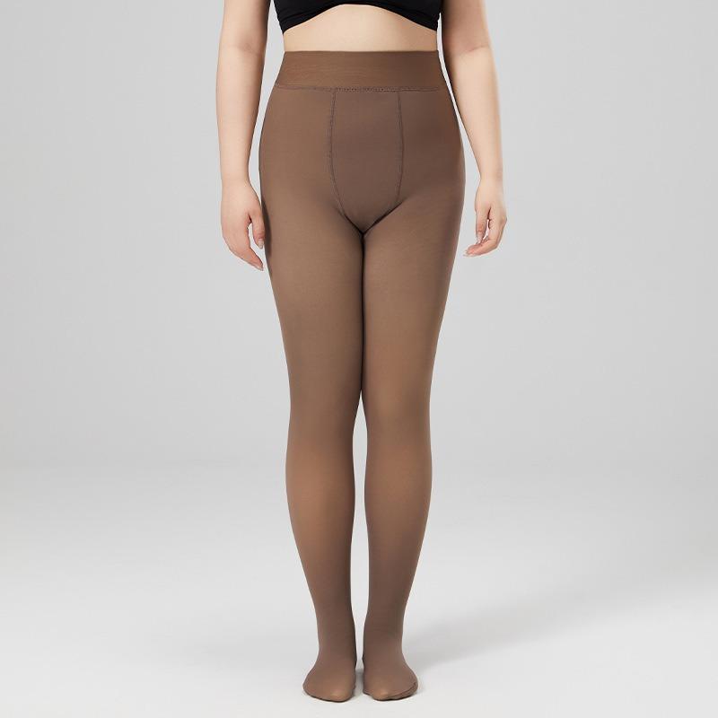 

Флисовый и утолщенный черный комбинезон с эффектом второй кожи, женские леггинсы больших размеров, женские чулки анти-зацепки, колготки-леггинсы с эффектом второй кожи fleece thickened and enlarged size (130-100kg)