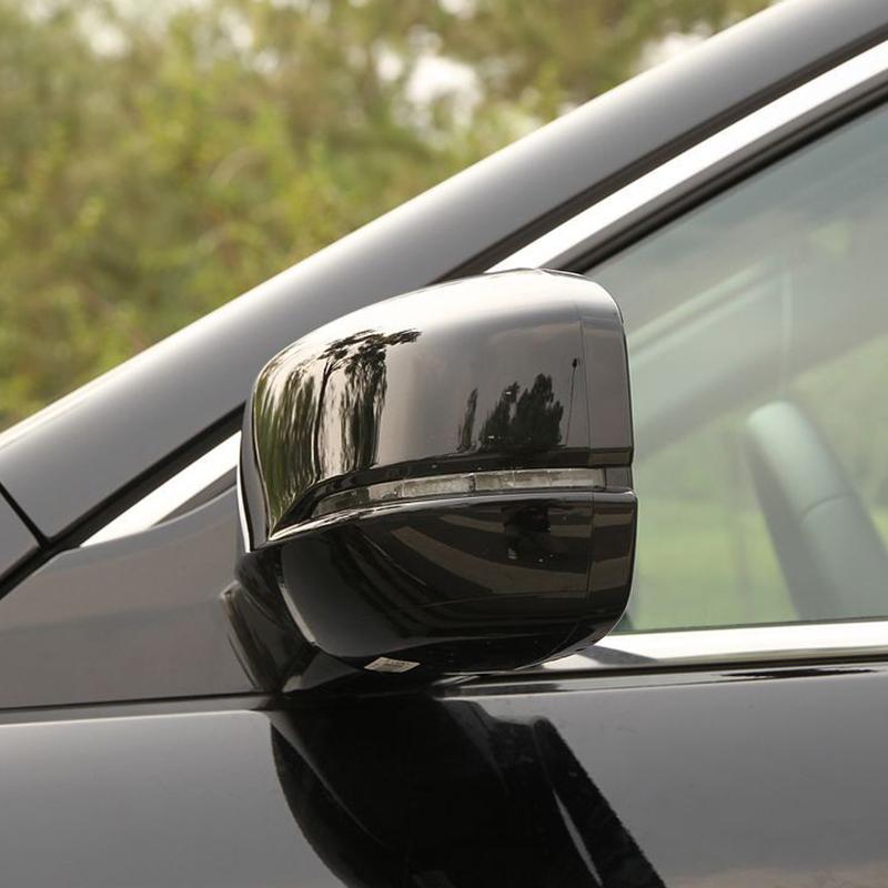 Primed White/Glossy Black Rearview Mirror Housing Cover Cap W/Turn Signal For Honda Accord 2013 2014 2015 2016 2017 US Model