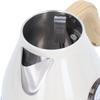 1.7L Electric Kettle Retro Wood Grain Dry Boil   Home Electric Kettle with Temperature Display