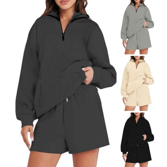 SHEWIN Giacca Donna Invernale Sherpa Morbida Con Cappuccio, Cerniera E Tasche, Colore Casuale - 2